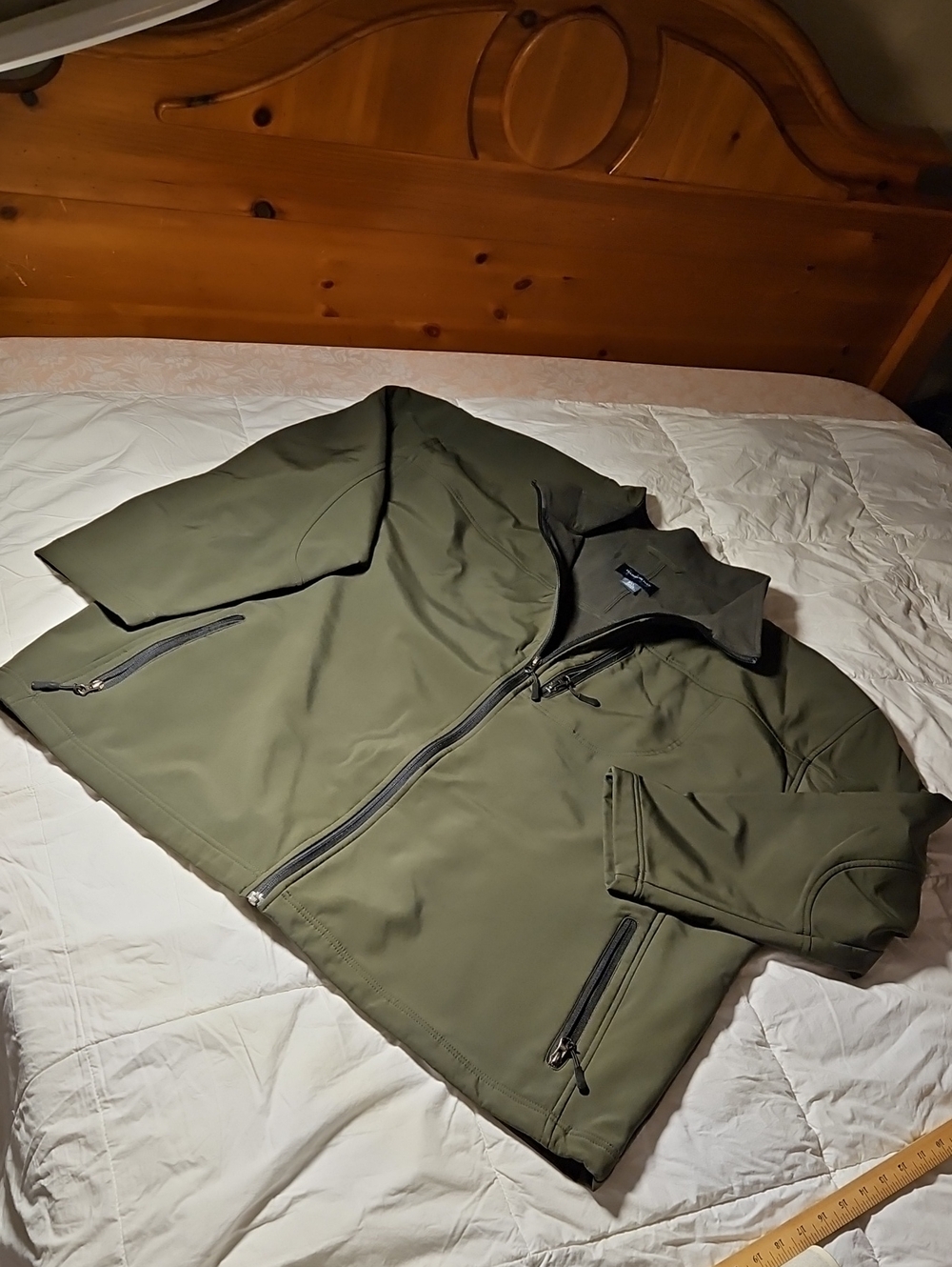 Harbor Bay Olive Green Lightweight Warm Jacket